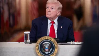 Donald Trump. Fot. PAP/EPA/AARON SCHWARTZ