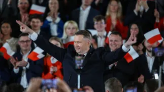 Пшемислав Чарнек став кандидатом на посаду прем'єр-міністра від "Права і справедливості". Fot. PAP/Łukasz Gągulski