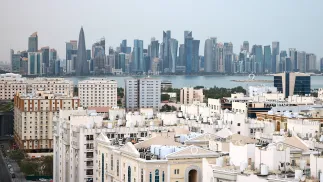 Stolica Kataru, Doha. Fot. PAP/EPA/HANNIBAL HANSCHKE