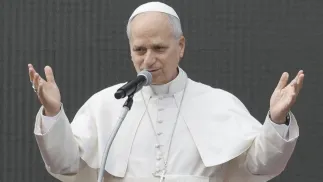 Papież Leon XIV. Fot. PAP/EPA/FABIO FRUSTACI