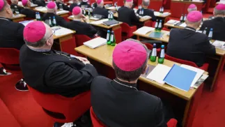 Biskupi w czasie obrad 404. Zebrania Plenarnego Konferencji Episkopatu Polski Fot. PAP/Albert Zawada