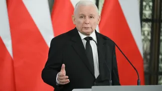 Jarosław kaczyński. Fot. PAP/Marcin Obara
