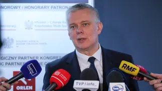 Minister koordynator służb specjalnych Tomasz Siemoniak. Fot. PAP/	Paweł Supernak
