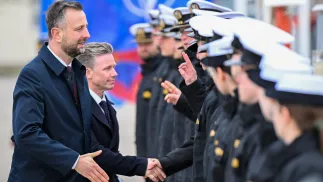 Wicepremier, minister obrony narodowej Władysław Kosiniak-Kamysz oraz minister obrony Szwecji Pal Jonson. Fot. 