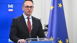  Minister infrastruktury Dariusz Klimczak. Fot. PAP/Radek Pietruszka