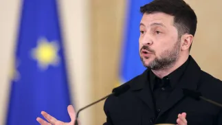 Wołodymyr Zełenski Fot. PAP/EPA/ROBERT GHEMENT