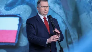 Wiceprezes PiS, kandydat ugrupowania na premiera Przemysław Czarnek. Fot. PAP/Rafał Guz