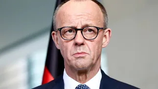 Kanclerz Niemiec Friedrich Merz. Fot. PAP/EPA/FILIP SINGER