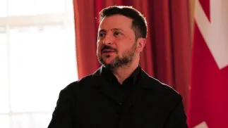 Володимир Зеленський. Fot. PAP/EPA/Bloomberg POOL/JOSE SARMENTO MATOS / POOL