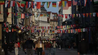 Ulice Torunia przed HMŚ Fot. PAP/Łukasz Gągulski