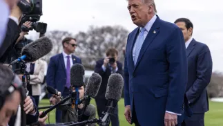 Prezydent USA Donald Trump. Fot. PAP/EPA/SHAWN THEW / POOL