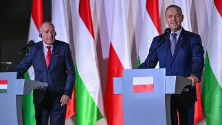 Президент Венгрии Тамаш Шуйок и президент Польши Кароль Навроцкий. Fot. PAP/Darek Delmanowicz