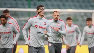 Zawodnicy reprezentacji Polski w piłce nożnej. Fot. PAP/Leszek Szymański