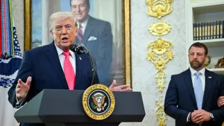 Дональд Трамп. Fot. PAP/EPA/BLOOMBERG POOL/GRAEME SLOAN / POOL