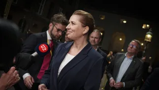 Прем'єр-міністр Данії Метте Фредеріксен. Fot. PAP/EPA//RITZAU SCANPIX/LISELOTTE SABROE