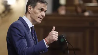 Premier Hiszpanii Pedro Sanchez. Fot. PAP/EPA/SERGIO PEREZ