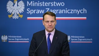 Министр иностранных дел Польши Радослав Сикорский. Fot. PAP/Marcin Obara