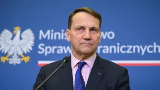 Вице-премьер, министр иностранных дел Польши Радослав Сикорский. Fot. PAP/Marcin Obara