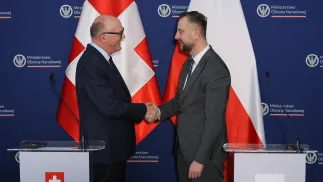 Martin Pfister i Władysław Kosiniak-Kamysz Fot. PAP/Paweł Supernak