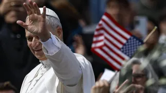 Leon XIV. Fot. PAP/EPA/	ANGELO CARCONI