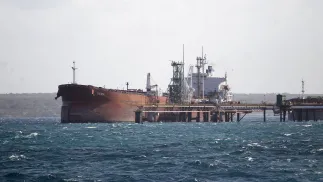 Rosyjski tankowiec. Fot. PAP/EPA/STR