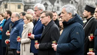 Министры иностранных дел ЕС в Буче. Fot. PAP/EPA/ALESSANDRO DI MEO