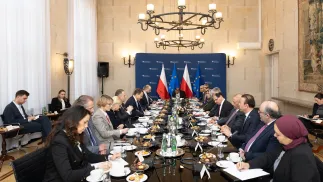 O spotkaniu MSZ poinformowało w poniedziałek na platformie X. Fot. X/MSZ