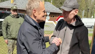 Дональд Туск и Анджей Почобут. Fot. X@donaldtusk