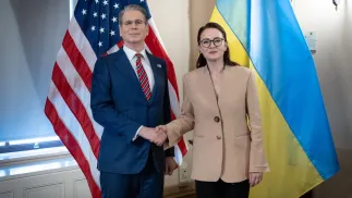 Зустріч Скотта Бессента з Юлією Свириденко. Fot. Facebook/Юлія Свириденко