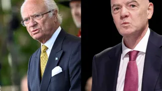 Karol XVI Gustaw, fot. PAP/EPA/TT NEWS AGENCY, Gianni Infantino, fot. PAP/EPA/CHRISTOPHER NEUNDORF