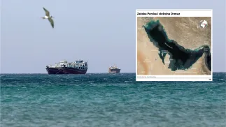 Statki w cieśninie Ormuz (zdjęcie ilustracyjne). Fot. EPA/ALI HAIDER