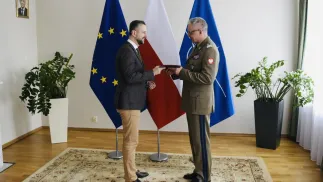 Gen. Błazeusz zastąpi na stanowisku przedstawiciela Polski w Komitetach Wojskowych NATO oraz UE gen. Sławomira Wojciechowskiego. Fot. X/ Władysław Kosiniak-Kamysz