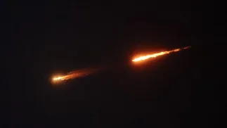 Pociski nad Jerozolimą Fot. PAP/EPA/ABIR SULTAN