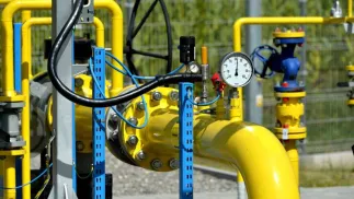 Magazyn gazu ziemnego Fot. PAP/Darek Delmanowicz