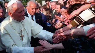 Warszawa czerwiec 1991 r. IV pielgrzymka Jana Pawła II do Polski. Fot. PAP/Ireneusz Radkiewicz