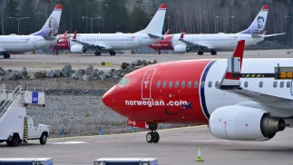 Samoloty linii Norwegian Air Shuttlefot, zdjęcie ilustracyjne, PAP/EPA/TT NEWS AGENCY/JOHAN NILSSON