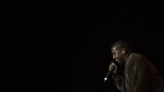 Kanye West. Fot. PAP/EPA/	ETIENNE LAURENT