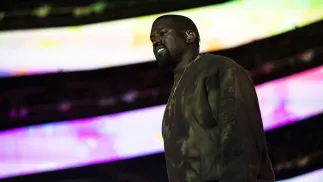 Kanye West, fot. PAP/EPA/ETIENNE LAURENT