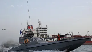 Patrol irańskiej Gwardii Rewolucyjnej (zdjęcie ilustracyjne). Fot. EPA/HASAN SHIRVANI