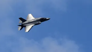 Amerykański myśliwiec F-35, zdjęcie ilustracyjne. Fot. PAP/EPA/GEORGI LICOVSKI