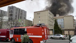 Пожар в Ростове-на-Дону. Fot. PAP/EPA/STRINGER