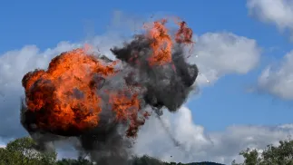 Вибух, фотоілюстрація. Fot. PAP/Darek Delmanowicz