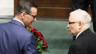 Mateusz Morawiecki i Jarosław Kaczyński Fot. PAP/Paweł Supernak
