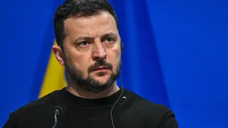 Prezydent Ukrainy Wołodymyr Zełenski. Fot. PAP/Valdemar Doveiko