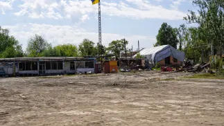 Запорожье. Орехов. Fot. PAP/Alena Solomonova