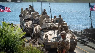 Amerykańscy żołnierze. Fot. PAP/Marcin Bielecki