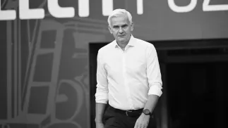 Trener Jacek Magiera, fot. PAP/Jakub Kaczmarczyk