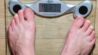 Waga łazienkowa Fot. PAP/Szymon Pulcyn