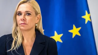 Министр экономики Словакии Дениса Сакова. Fot. PAP/Wiktor Dąbkowski