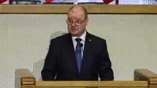 Saulius Skvernelis. Fot. PAP/Albert Zawada